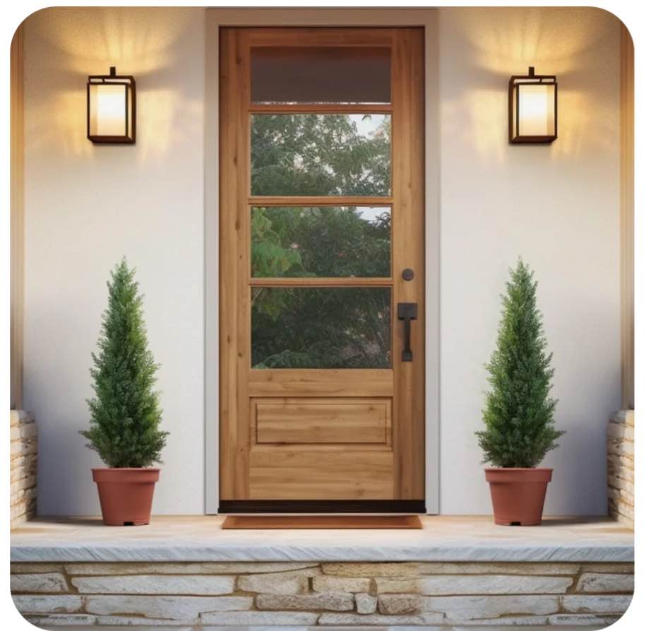 Artificial Cedar Tree 2 Pack 3 ft Outdoor Artificial Topiary Cedar Plants Fake Tree UV Rated Potted Plants for Porch Decor Faux Pine Tree for Perfect Housewarming Gift