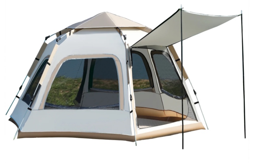 Mapskey 4-6 Person Tents for Camping,Portable Waterproof Large Glamping Tents for Outdoor Family