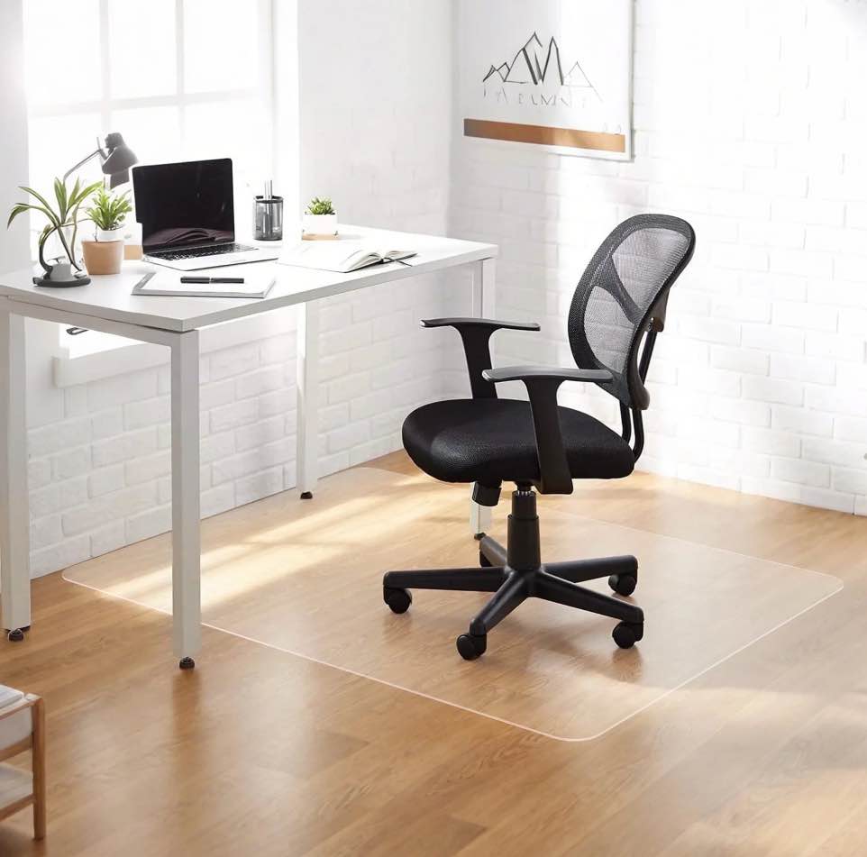 PVC Clear Office Chair Mat for Hardwood Floor,36"x48"Clear Mat for Desk Chair/Table.As Table Pad&Table Cover