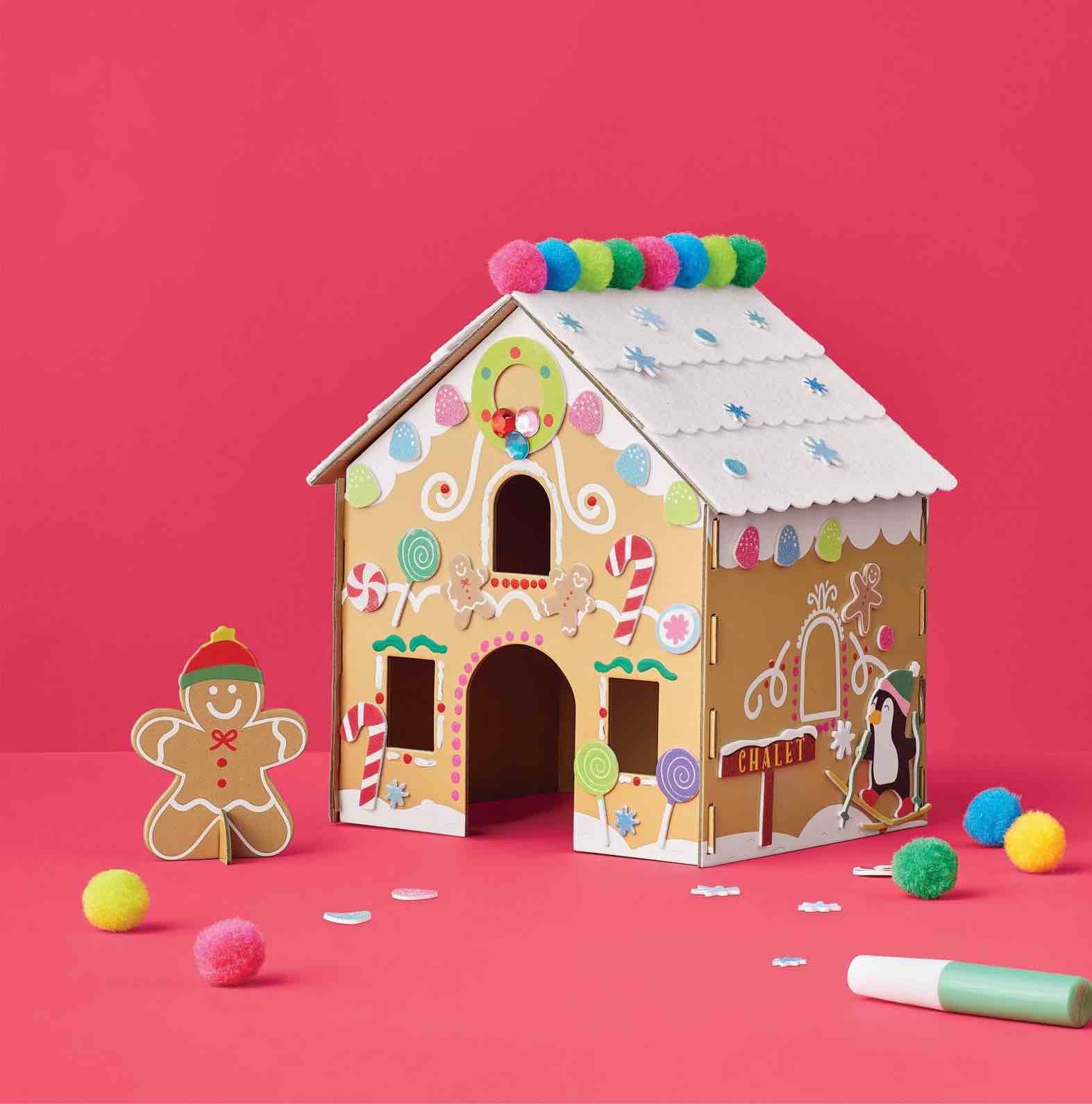 Color-Your-Own Gingerbread House Kit - Mondo Llama™