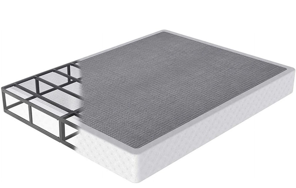 QFTIME 9" Metal Queen Box Spring, Mattress Foundation, Heavy-Duty, Easy Assembly
