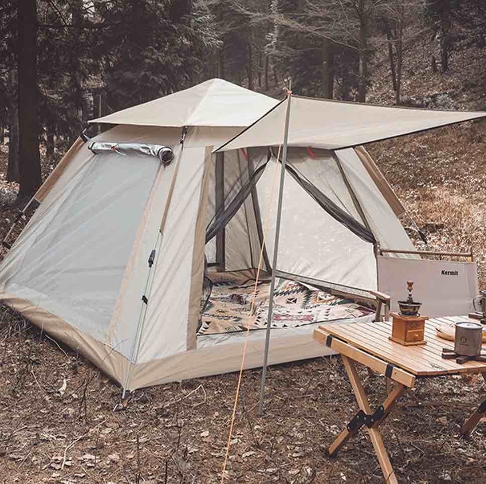 SUNOYAR 6-8 Person Tent  Instant Pop Up Tent Water-Resistant  Easy Setup Camping Tent with Removable Rainfly and Carry Bag for Outdoor/Hiking/Backpacking