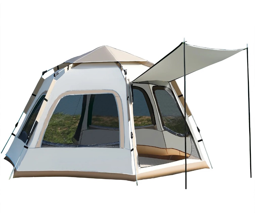 Mapskey 4-6 Person Tents for Camping,Portable Waterproof Large Glamping Tents for Outdoor Family