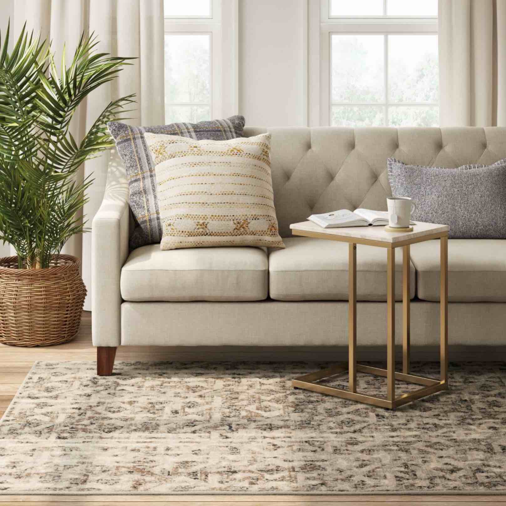 5'x7' Eliot Geo Area Rug Tan/Beige/Gray - Threshold™