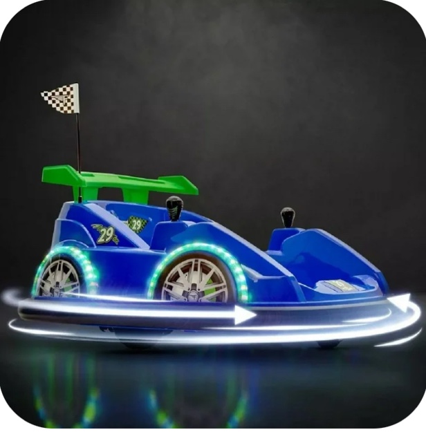 Flybar FunPark Racer Ride-On Bumper Car Vehicle for Kids Toddlers 1.5-4 Years