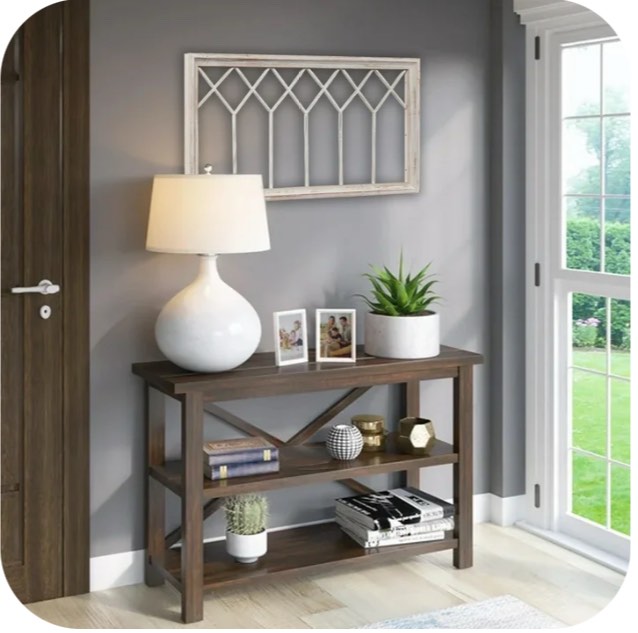 Sintosin Wall Decor Window Frame 40"x20", White Distressed Wood Window Pane, Rustic Farmhouse Wall Mounted Decorative Frame for Christmas Thanksgiving Holiday Home Decor