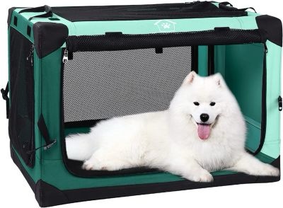 Ownpets 4 Door Crate Portable Pet Folding Dog Cat Kennel Carrier House