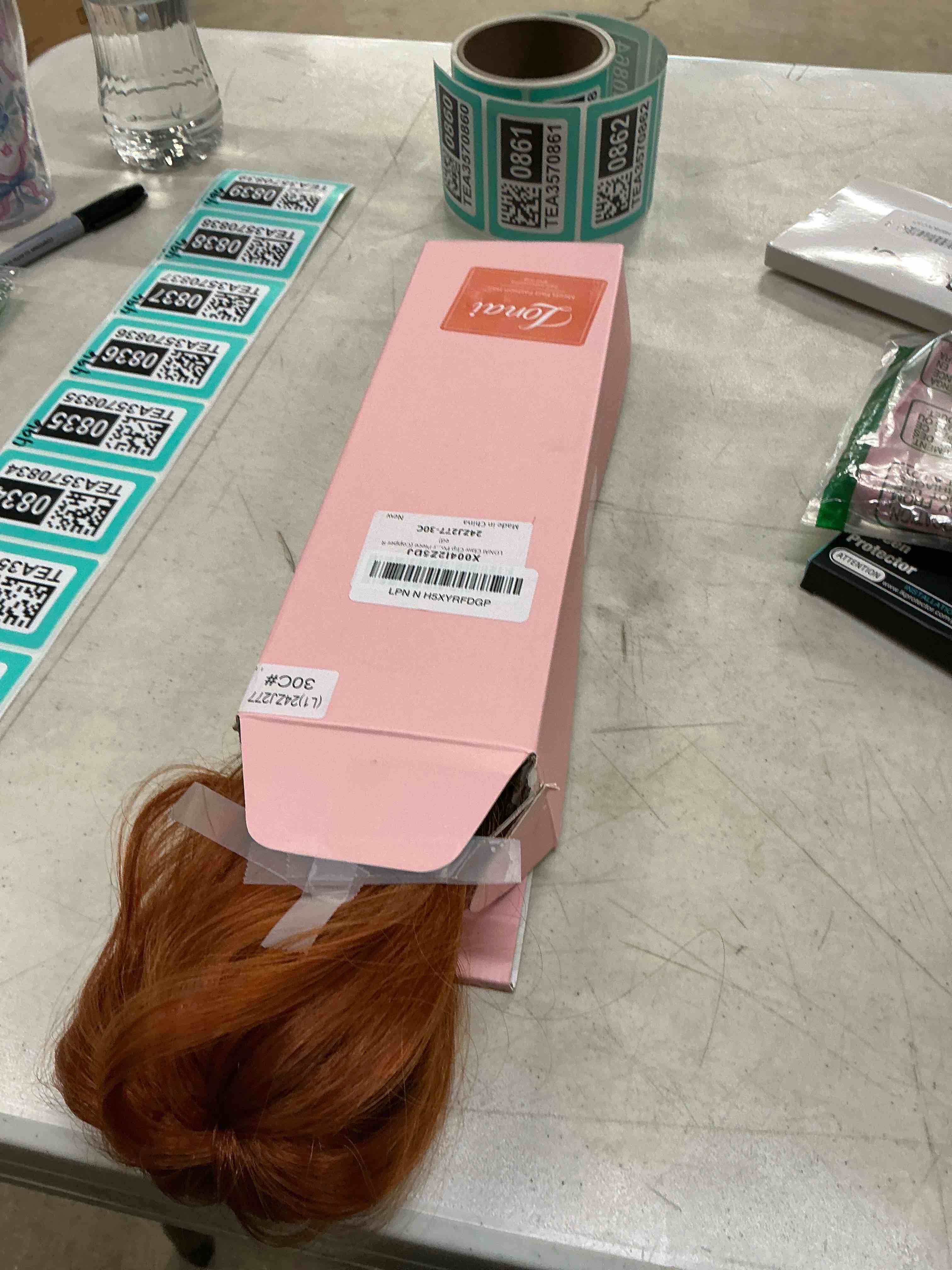 Condition photo showing Good Condition for LONAI Claw Clip Ponytail Extension for Women 24 Inch Curly Wavy Ponytails Extensions Clip in Ponytail Hair Extensions Pony Tail Clip on Ponytails Hair Piece (Copper Red) 24 Inch Copper Red
