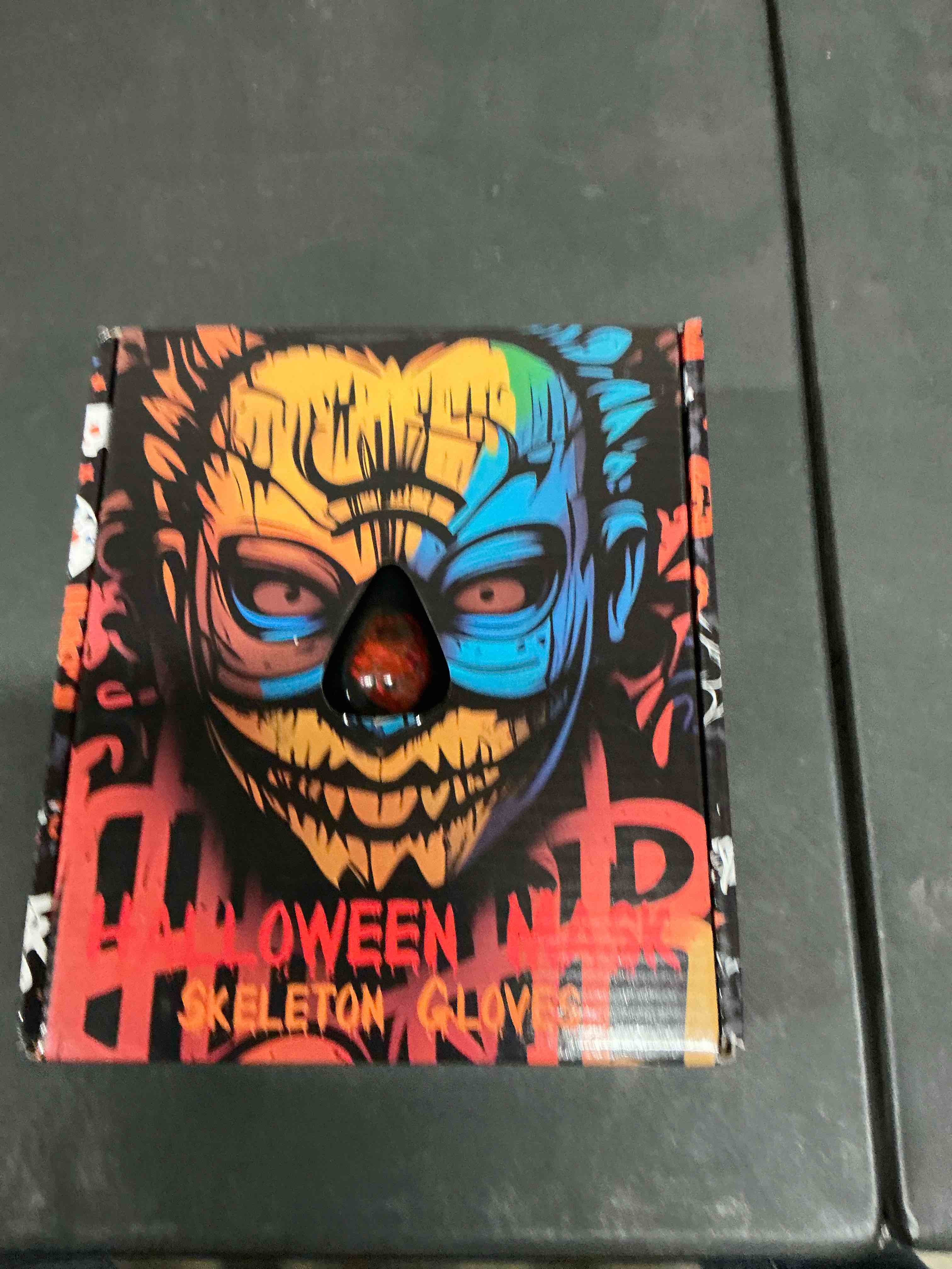 Condition photo showing New/Like New for STONCH Halloween Glow Mask Skeleton Gloves Set, 3 Modes Light Up Scary LED Mask with LED Glow Gloves, Halloween Costumes glow purge Masks