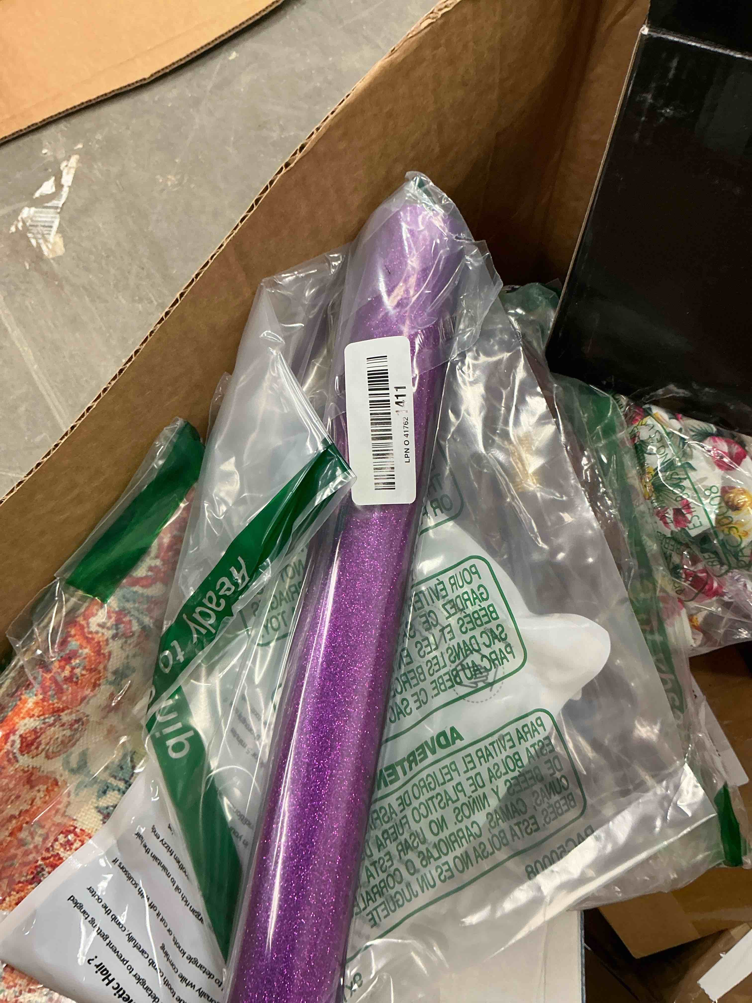 Condition photo showing Good Condition for Purple Glitter Heat Transfer Vinyl 12" x 8 ft HTV for Shirts, Glitter HTV for All Cutter Machine - Easy to Cut & Weed for Heat Vinyl Design (Purple) Purple 12"x8Ft