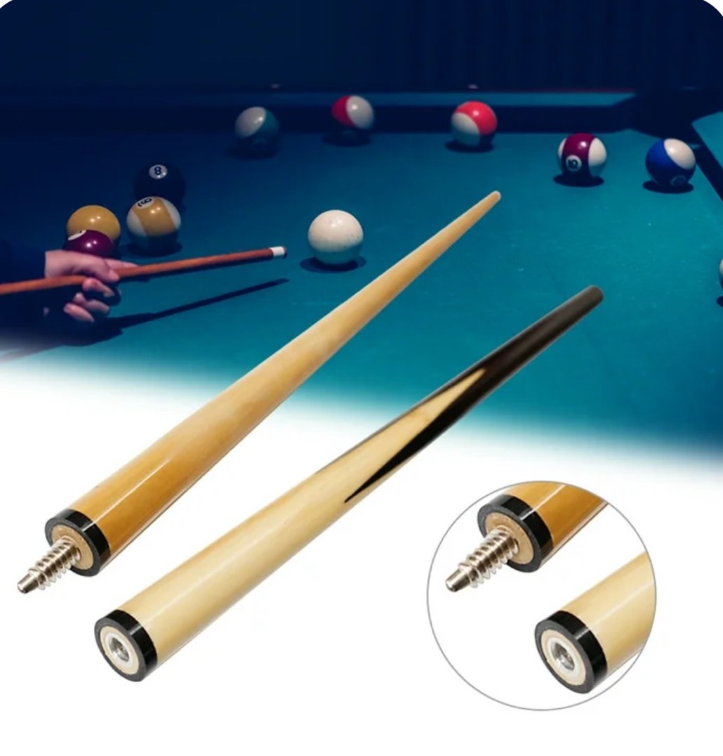 Maboto 48 In. Junior Kid Billiard Shaft 2-Piece Wooden Pool Cue Stick Entertainment Snooker Tool