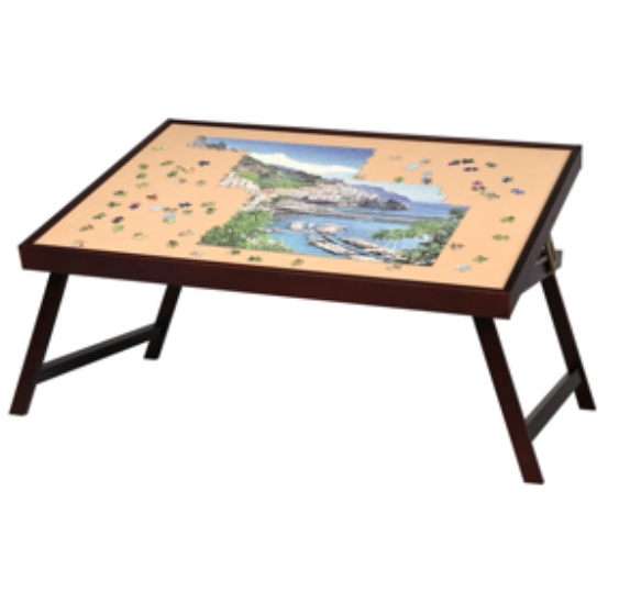 Lavievert Wooden Jigsaw Puzzle Table Large Portable Folding Tilting Table for Up to 1,500 Pieces Puzzles