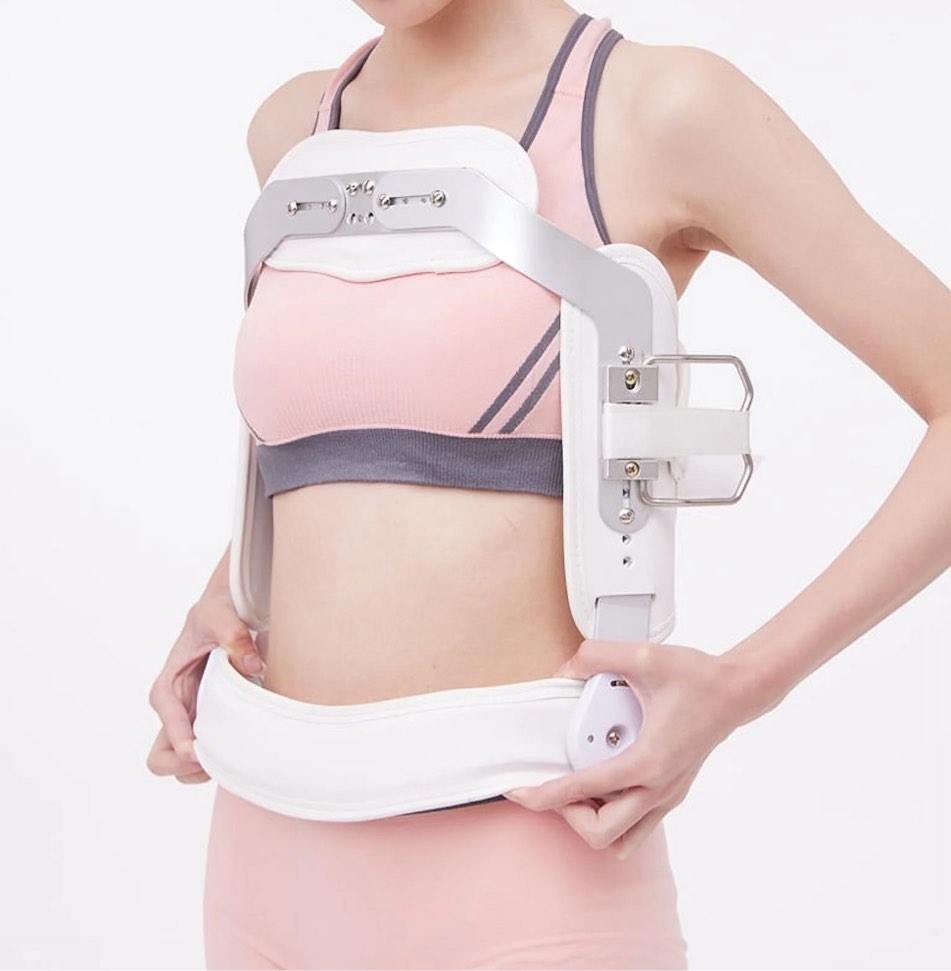 Quovilap Hyperextension Back Brace, Spinal Lumbar Fracture Thoracic Medical Orthotics Spine Fixation Lumbar Thoracolumbar Brace