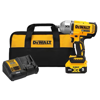 DEWALT XR 20-volt Max Variable Speed Brushless 1/2-in Drive Cordless Impact Wrench ( Battery Included ) 