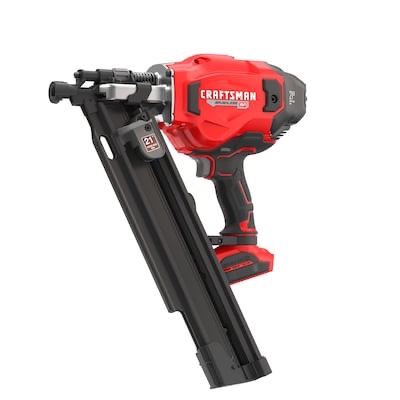 CRAFTSMAN V20 Brushless RP 3-1/4-in-in 21 -Degree Cordless Roundhead Framing Nailer-tool only