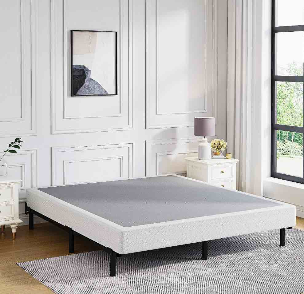 QFTIME 5" Metal King Box Spring, Mattress Foundation, Heavy-Duty, Easy Assembly