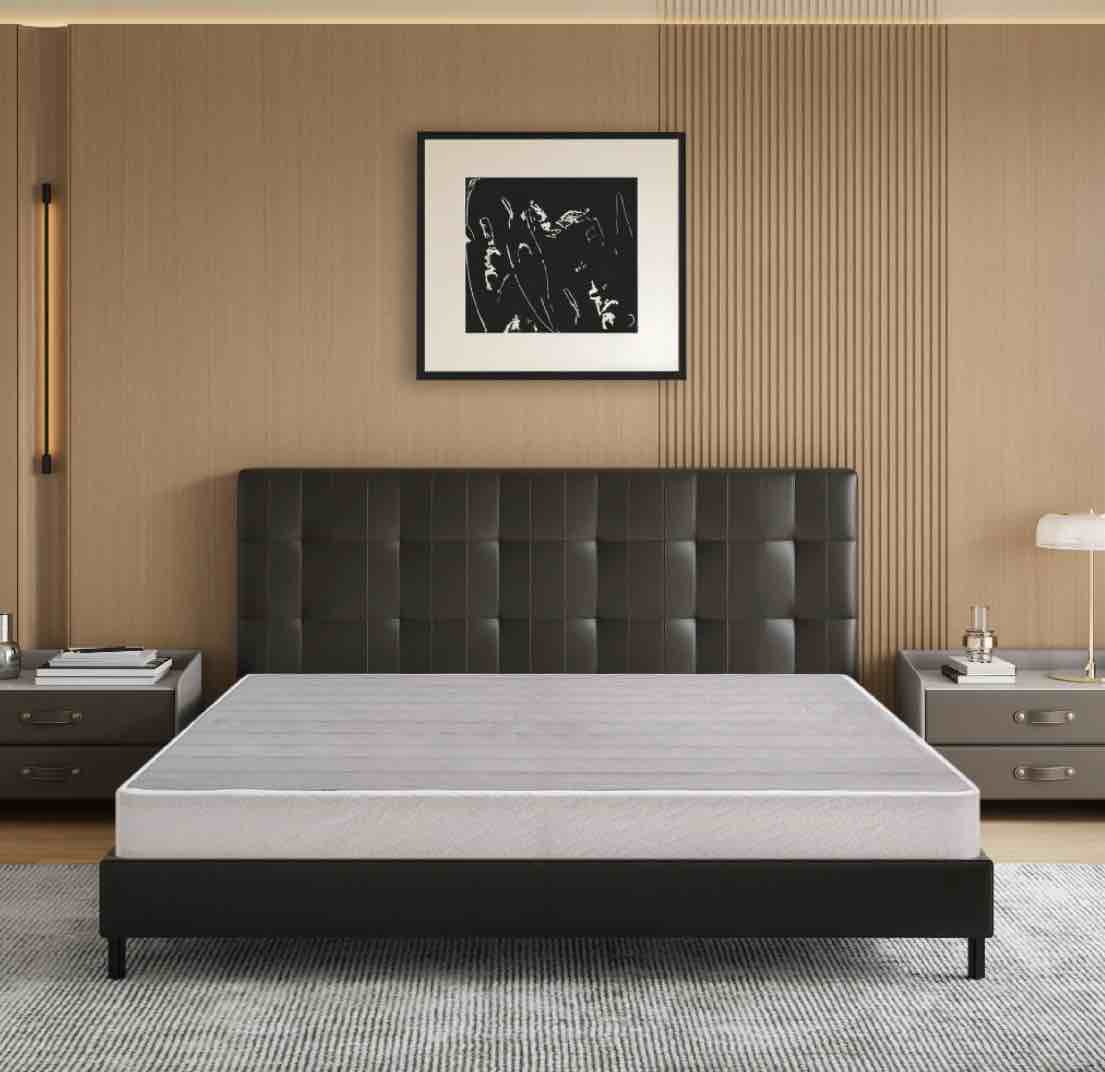 MLILY Ego 5 inch Queen Size Metal Box Spring, Easy Assembly Mattress Foundation