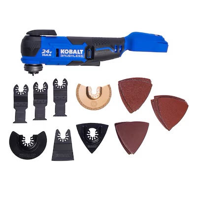 Kobalt 24-volt Cordless Brushless Variable speed 17 -Piece Oscillating Multi-Tool