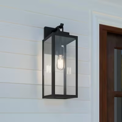 Quoizel Breitling 1 -Light 20-in H Matte Black Hardwired Outdoor Wall Light