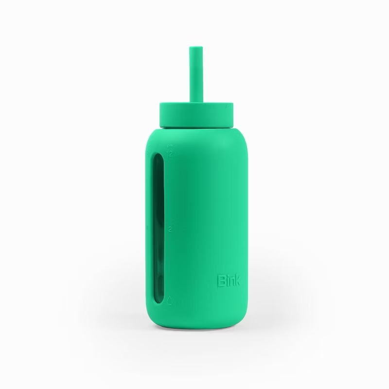 Bink 27oz Day Water Bottle Straw Cap Emerald  Green 
