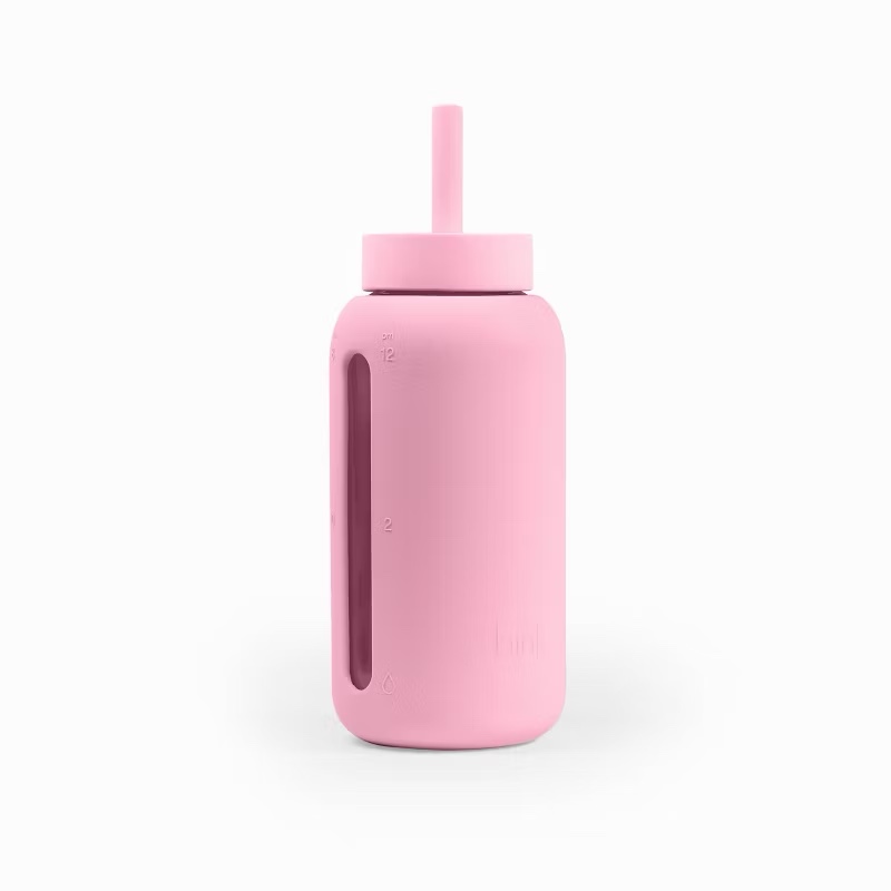 Bink 27oz Day Water Bottle Straw Cap Emerald  Pink 