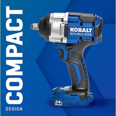 Kobalt 24-volt Variable Speed Brushless 1/2-in Drive Cordless Impact Wrench-tool only