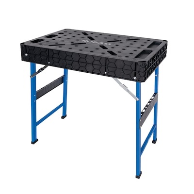 Kobalt 34.25-in L x 32-in H Black/Blue Plastic Portable Work Bench