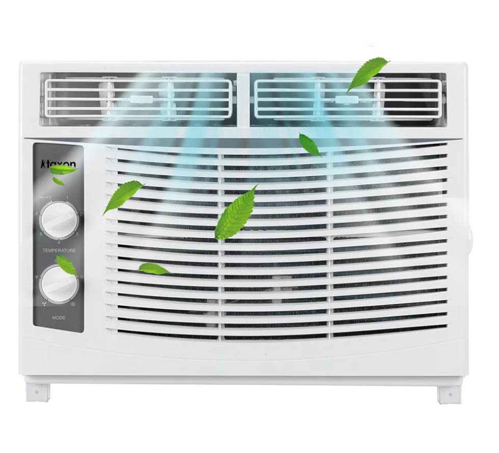 Ktaxon Window Air Conditioner 5000 BTU, 7 temperature,2 cooling and fan settings,White