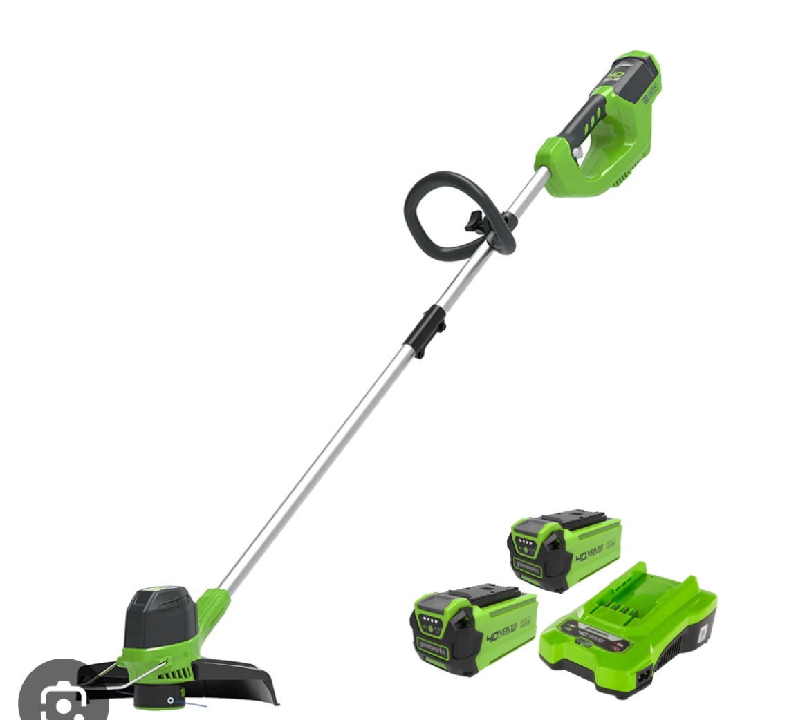 Greenworks 60V 16" Brushless Cordless String Trimmer - 65min Runtime for 2-Mile Fence Lines & Large Properties, 2X Quieter Than Gas, 2.5Ah/Charger Included (.  no  Battery ))