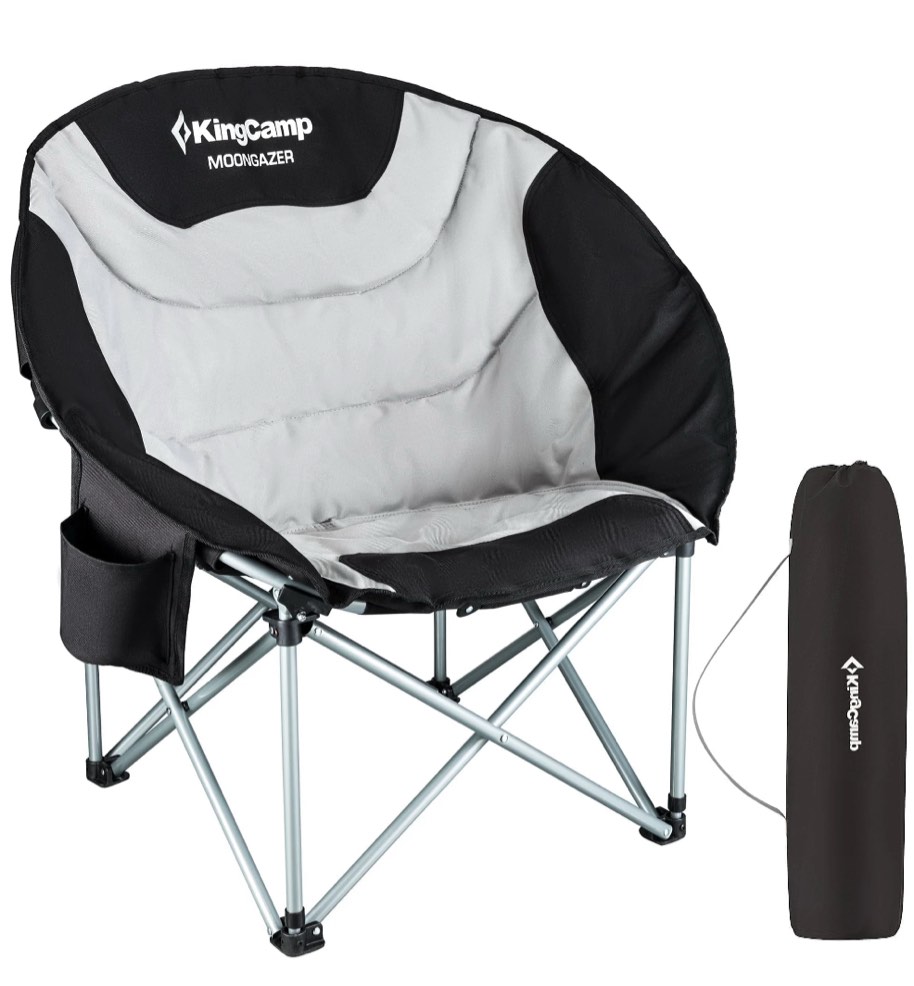 kingcamp folding camping chair director padded portable outdoor fishing hiking