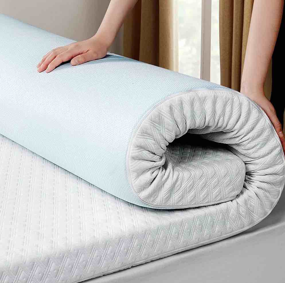 Balichun 3 Inch Gel Memory Foam Mattress Topper for Pressure Relief, Soft Mattress Topper for Cooling Sleep, Non-Slip Design with Removable & Washable Cover, CertiPUR-US Certified - Queen