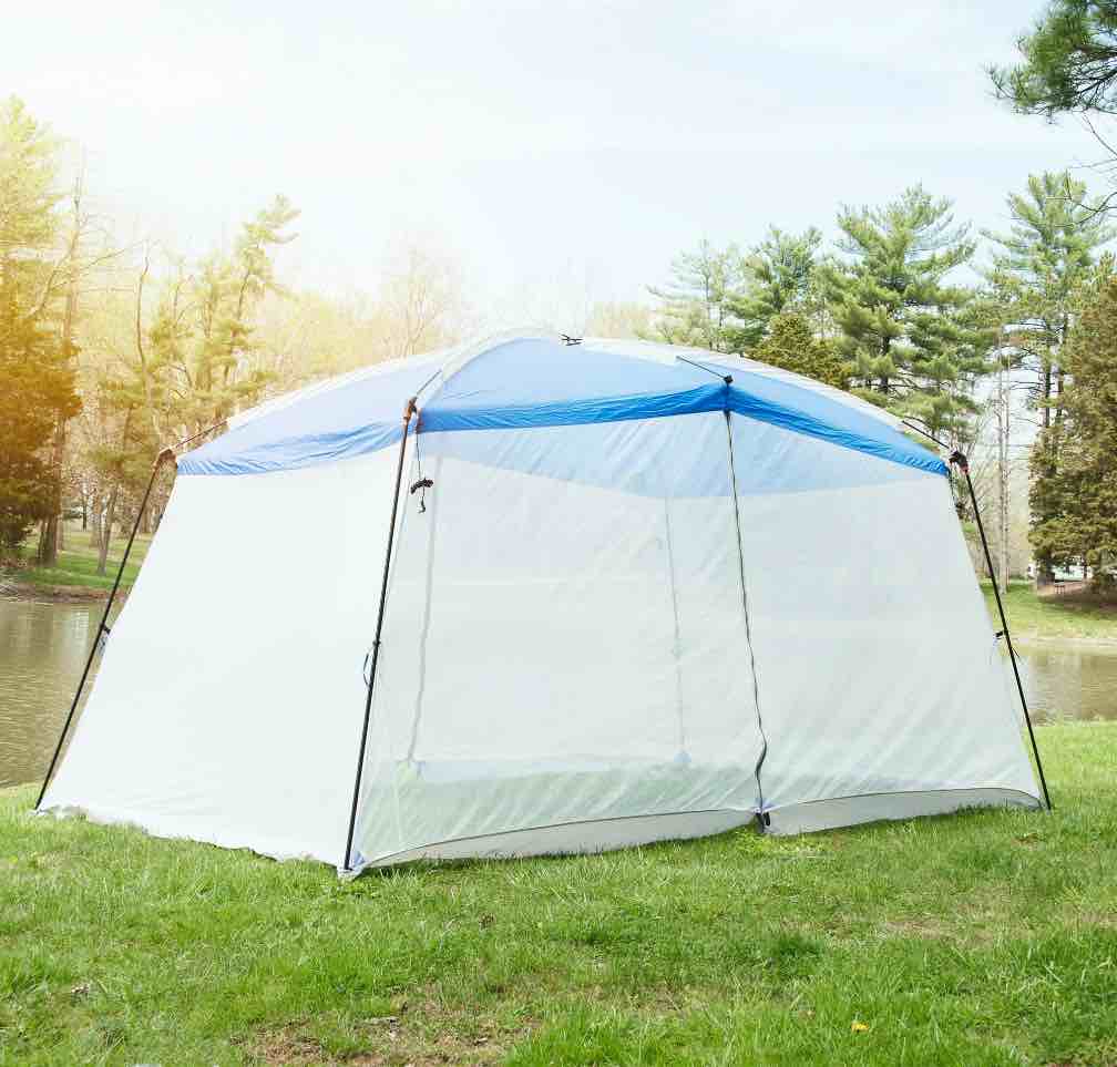 10.5' x 10.5' Screen House, Light Brown