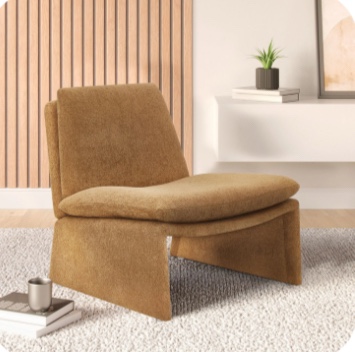 Fabric Mid-Century Modern Accent Chair
