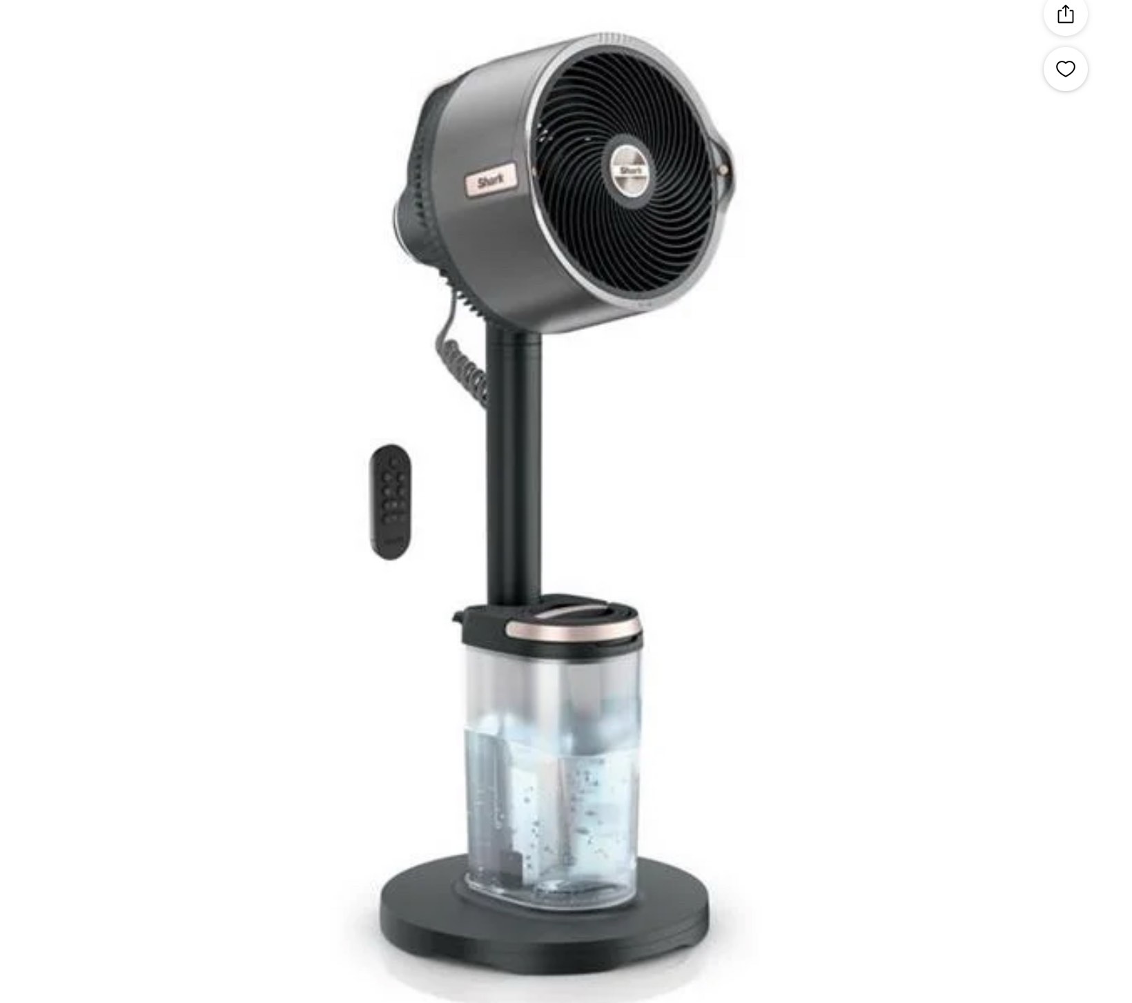 Shark 6085432 36.77 in. Flex Breeze H 5 Speed Oscillating Tabletop Misting Fan - Remote Control