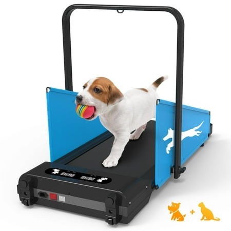 TROPOW Dog Treadmill for Small Dogs,2.5 Hp Foldable Dog Treadmill for Medium Dogs,Doggy Running Machine,2 in 1 Dog Pacer Treadmill Pad for Home,220lbs Weight Capacity,Walking Pad Treadmill