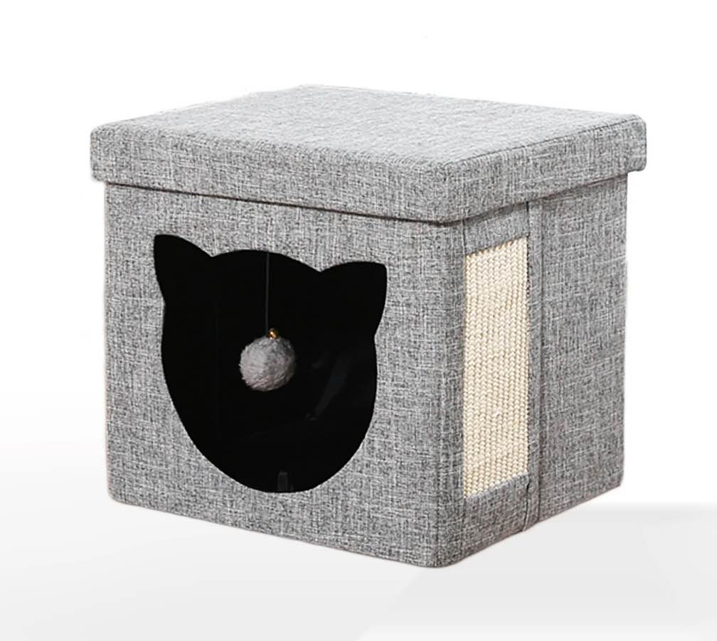 Vibrant Life Cat Cube Condo  GRAY