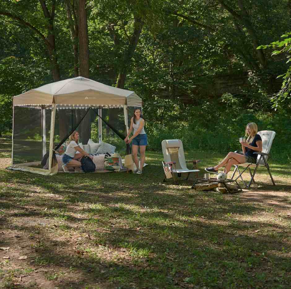 12' x 10' Glamping Hexagon Lighted Canopy