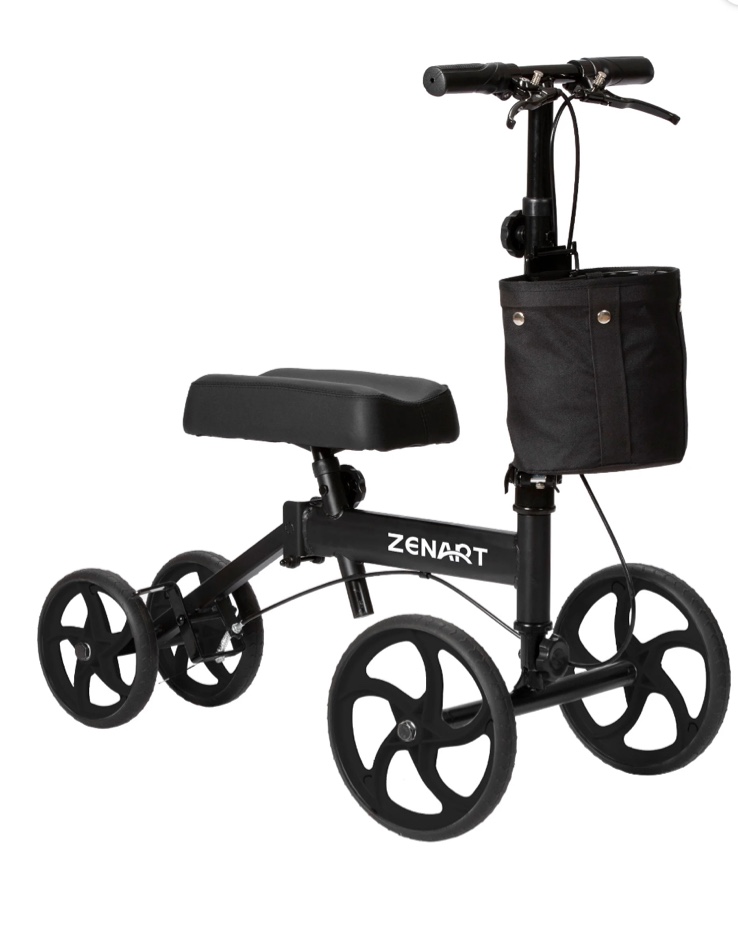zenart economy knee scooter foldable walker for foot surgery adult crutch alternative