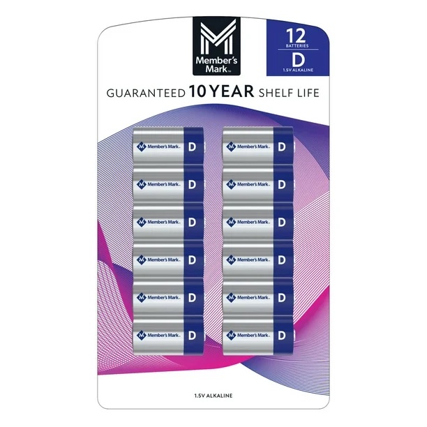 Member's Mark AA Alkaline Batteries, 48 pk.