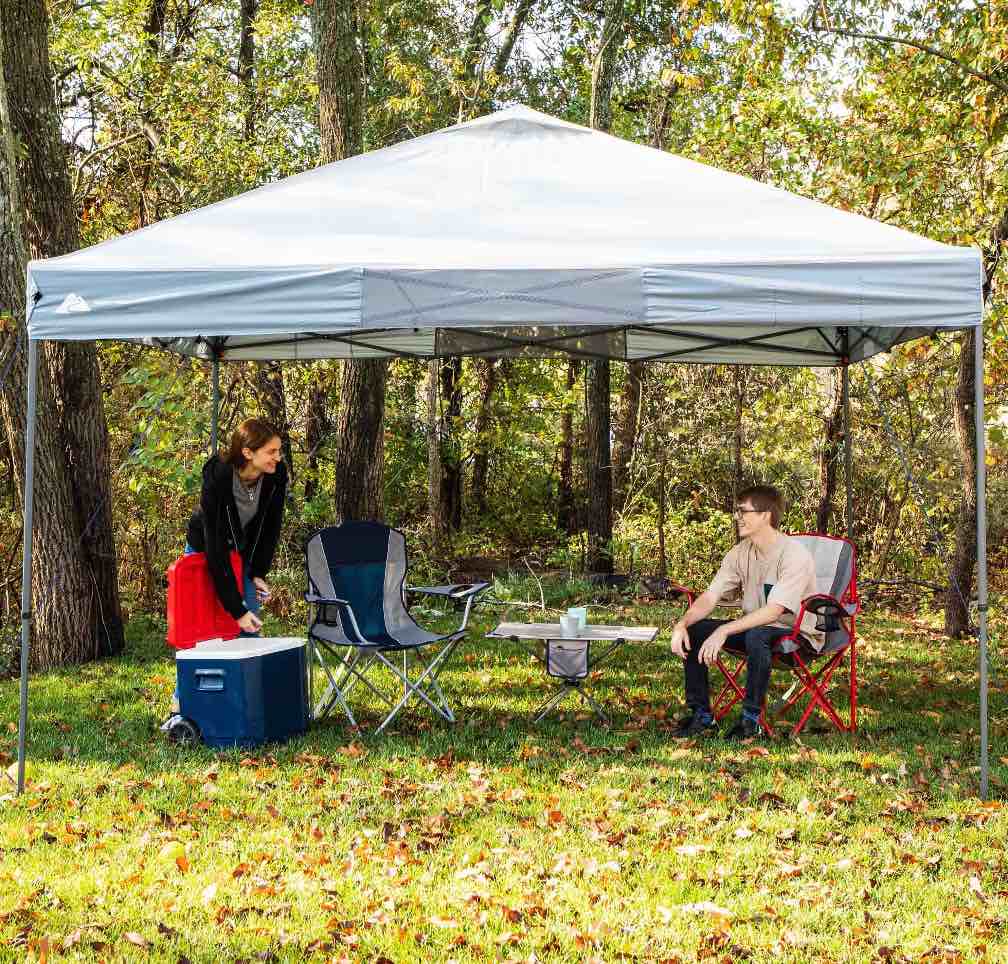 Ozark Trail 12  x 12  Instant Straight Leg Canopy for Camping - Gray