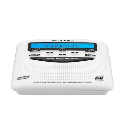 Midland - All-Hazard Weather Band Radio - White