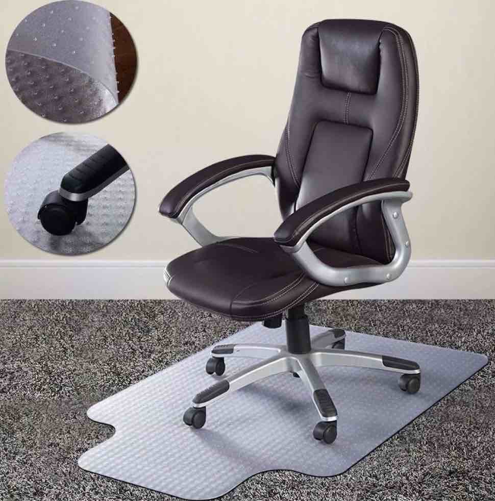 chair mat for carpet - carpet floor protector for office desk chair, 36 x 48 inch