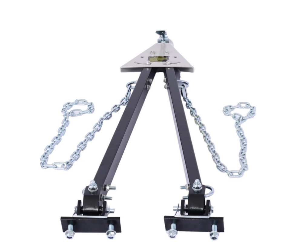 AOILE Tow Bar, Adjustable Towing Bar 5000 lb Capacity w/ Chains, Universal Fit for Jeeps & Trailers