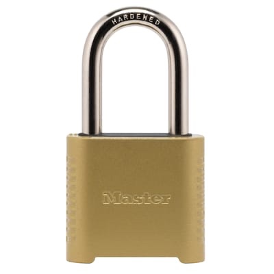 master lock 2 in. w hardened steel resettable combination padlock