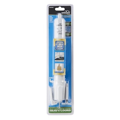 wright products 12.875-in ez-hold adjustable white aluminum hold open screen/storm door pnuematic closer 