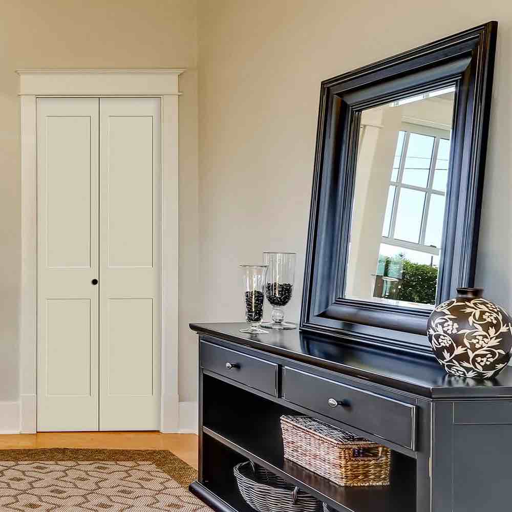 Primed 2 Panel Shaker Bi-Fold Door 30x80 