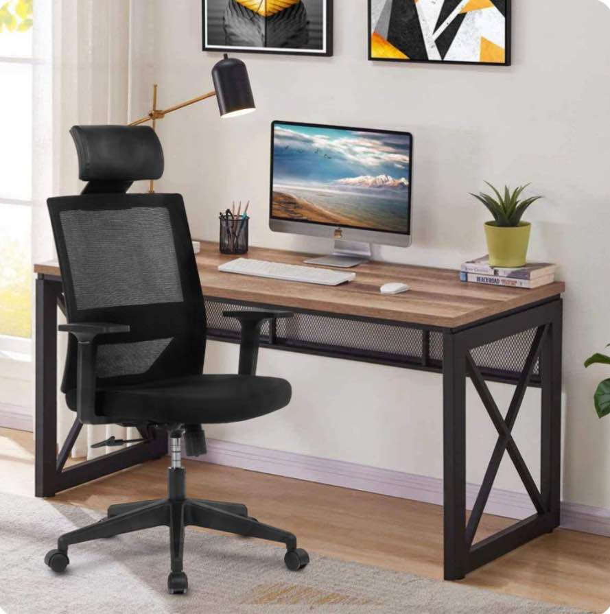 Ergonomic Office Chair 330LB, High Back Desk Chair with Adjustable Lumbar Support