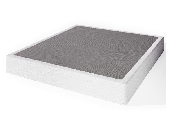 uliesc 9 inch queen metal box spring, sturdy mattress foundation, fabric cover included, easy assembly