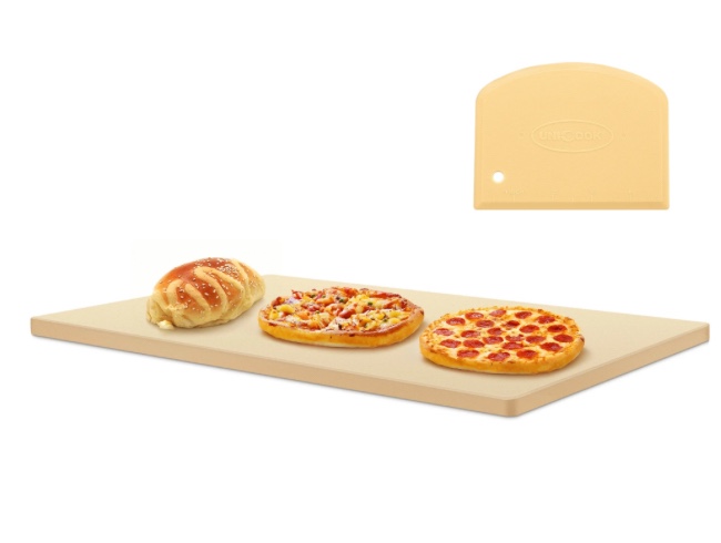 Unicook Extra Large Rectangular Pizza Grilling/Baking Stone 24 Inch, Industrial Commercial Oven Stone Ideal for Grilling Baking Several Pizzas Bread 24" x 18"