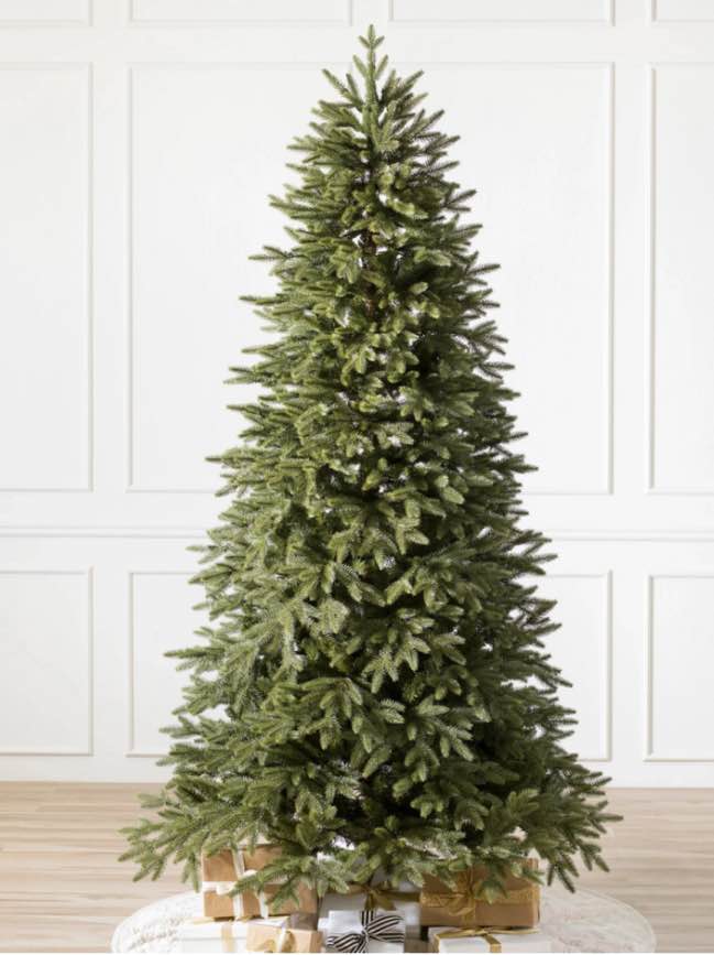  7 ft christmas tree. prelit with 2532 branch tips, metal stand, aritificial christmas tree 